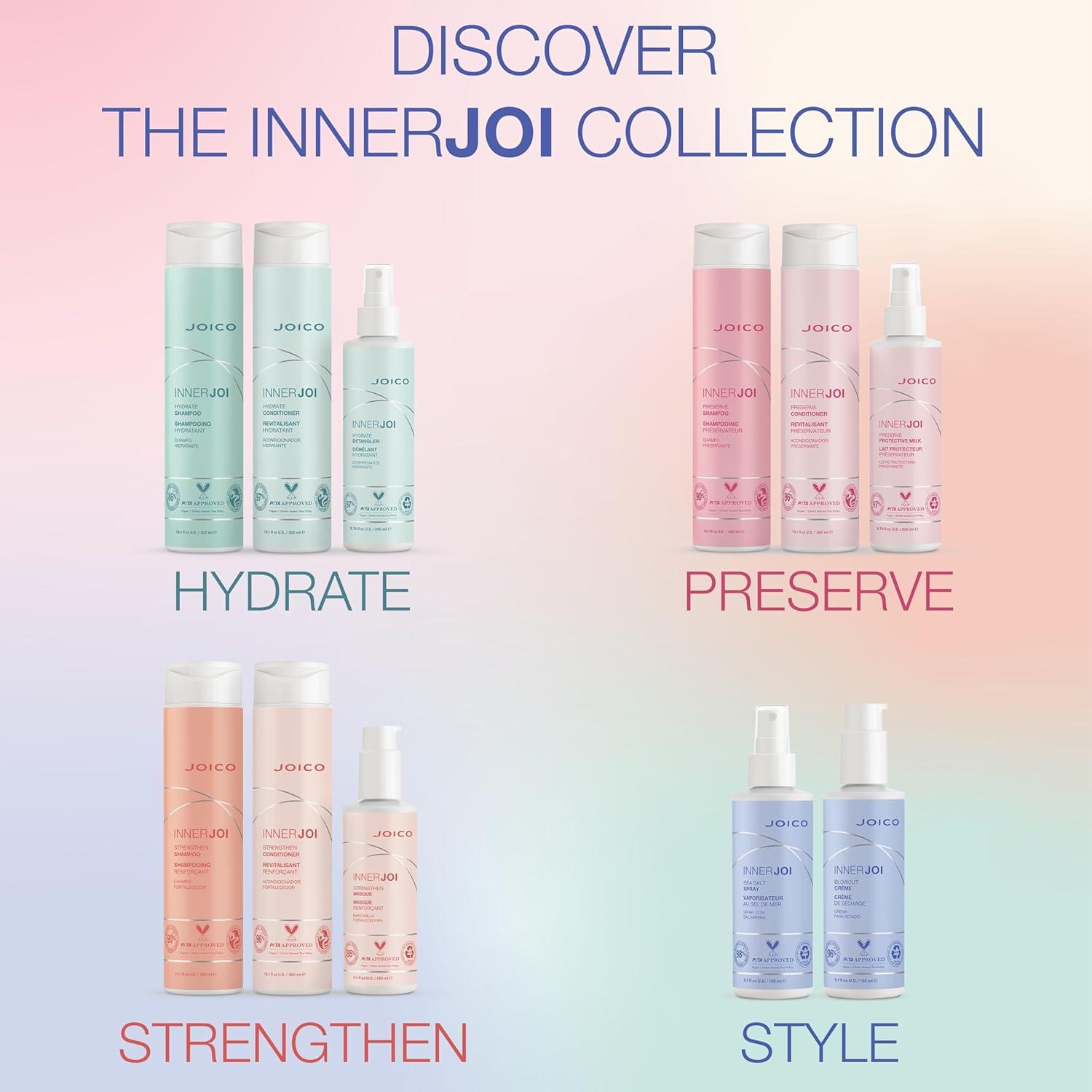 imageJoico InnerJoi Preserve Shampoo  For ColorProtection ampamp Shine  For ColorTreated Hair  Sulfate ampamp Paraben Free  NaturallyDerived Vegan Formula338 Fl Oz  With Pump