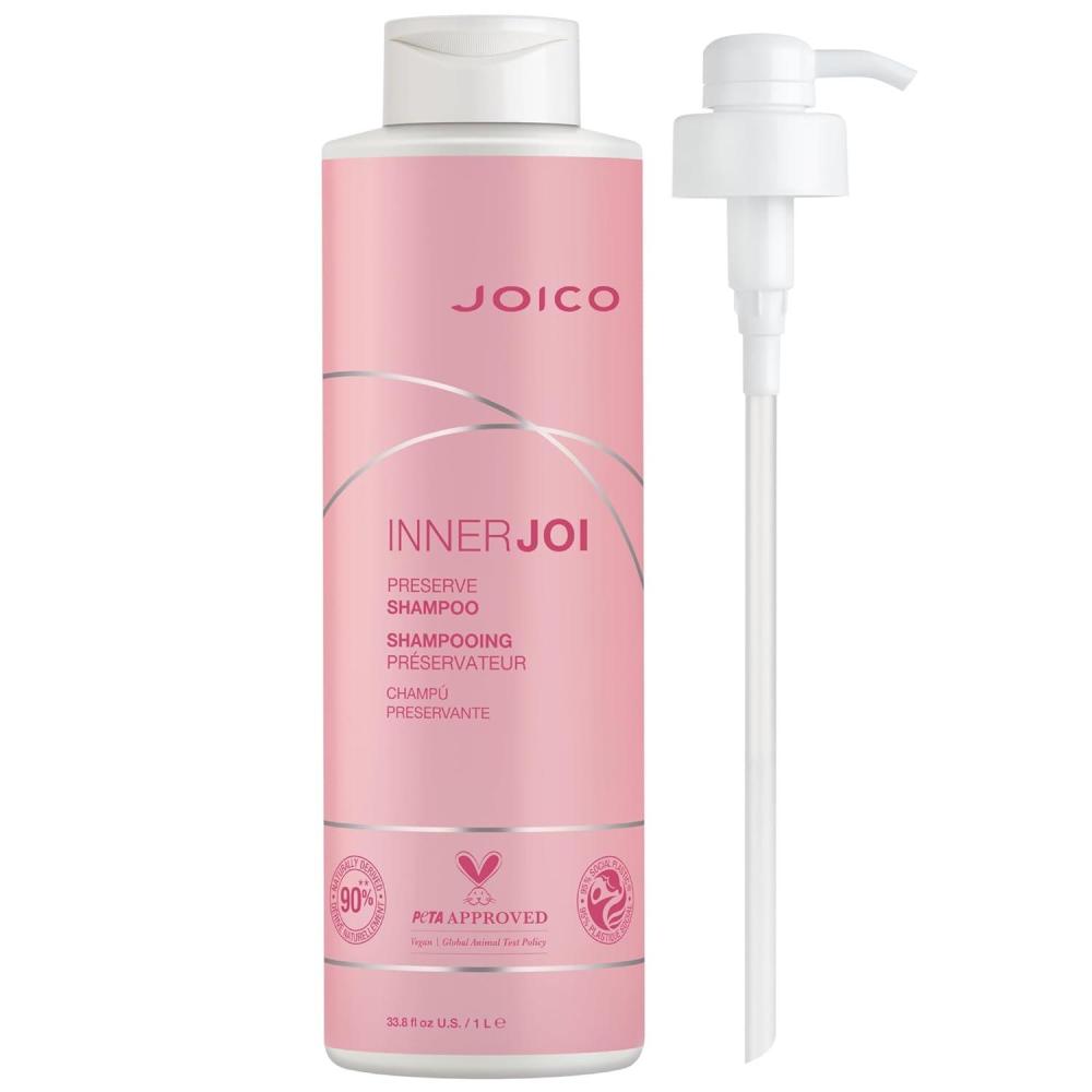 imageJoico InnerJoi Preserve Shampoo  For ColorProtection ampamp Shine  For ColorTreated Hair  Sulfate ampamp Paraben Free  NaturallyDerived Vegan Formula338 Fl Oz  With Pump