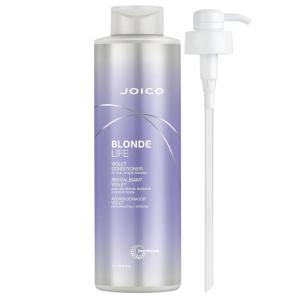 imageJoico Blonde Life Violet Conditioner  For Cool ampamp Bright Blonde Hair  Neutralize Brassy Tones  Banish Yellow Tones  Boost Shine  Sulfate Free  With Monoi ampamp Tamanu Oil338 Fl Oz Pack of 1  With Pump