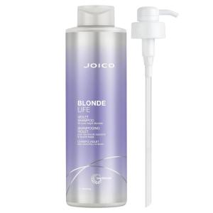 imageJoico Blonde Life Violet Shampoo  For Cool ampamp Bright Blonde Hair  Neutralize Brassy Tones  Banish Yellow Tones  Boost Shine  Sulfate Free  With Monoi ampamp Tamanu Oil338 Fl Oz Pack of 1  With Pump