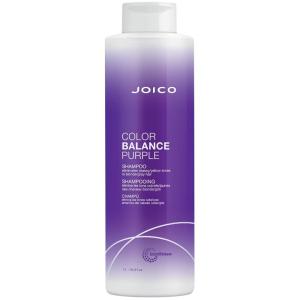imageJoico Color Balance Purple Shampoo  For Cool Blonde or Gray Hair  Eliminate Brassy Yellow Tones  Boost Color Vibrancy ampamp Shine  UV Protection  With Rosehip Oil ampamp Green Tea Extract338 Fl Oz Pack of 1