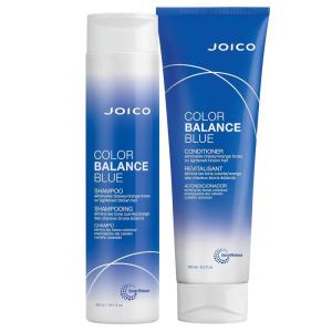 imageJoico Color Balance Blue Shampoo and Conditioner  For Lightened Brown Hair  Eliminate Brassy Orange Tones  Boost Color Vibrancy ampamp Shine  Protect Against Harmful UV RadiationShampoo  conditioner 101 Oz